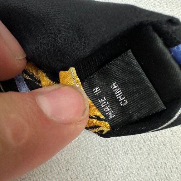 J Garcia Butterfly Study Special Silk Tie Black Gold Blue Artist Proof No 7 - Picture 3 of 6